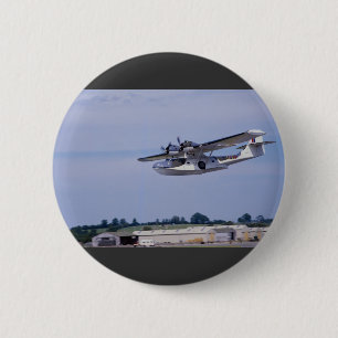 PBY, 5A Catalina, World War II reconnaissance flyi 2 Inch Round Button