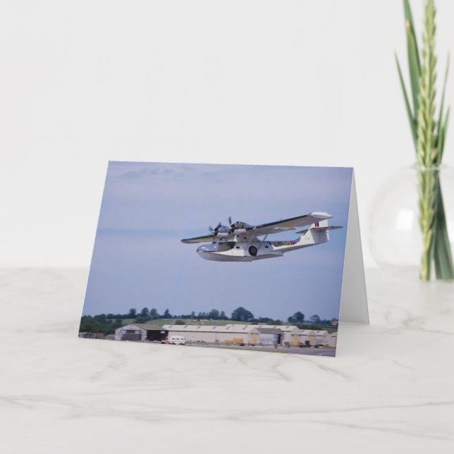 PBY, 5A Catalina, World War II reconnaissance flyi Card (Front)