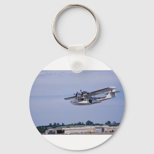 PBY, 5A Catalina, World War II reconnaissance flyi Keychain (Front)