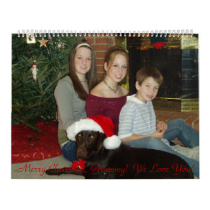 PC090017, Merry Christmas, Grammy!  We Love You! Calendar