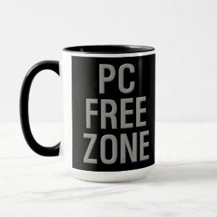 PC Free Zone noir combo mug