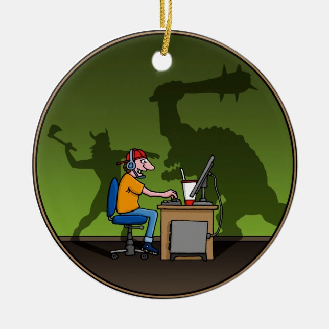 PC Gamer Ceramic Ornament (Front)