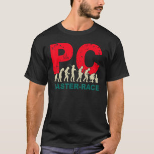 Pc Master Race   Evolution Graphic For Gamers T-Shirt
