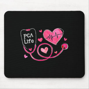 Pca Life Valentine Heart Stethoscope Mouse Pad