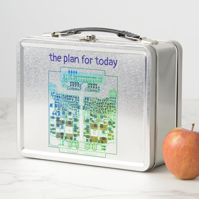 PCB Printed Circuit Board Board Design with Plan Metal Lunch Box (In Situ)