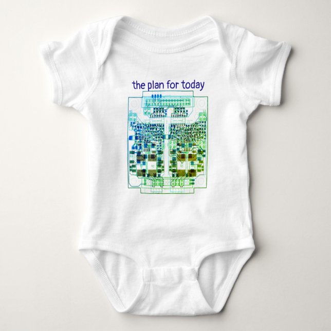 PCB Printed Circuit Board Board Shirt with Plan (Front)
