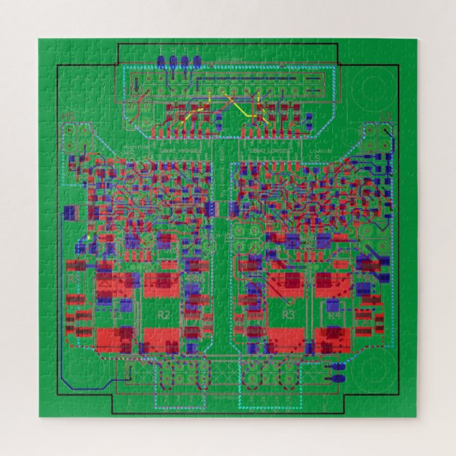 PCB printed circuit board Platinen-Puzzle Puzzle (Vertical)