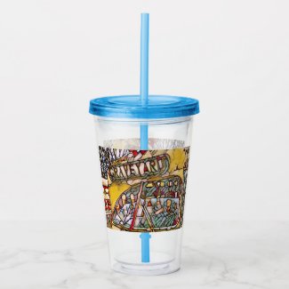 PCC Graveyard Stain Glass Acrylic Tumbler