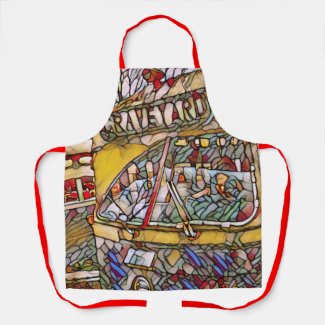 PCC Graveyard Stain Glass All-Over Print Apron