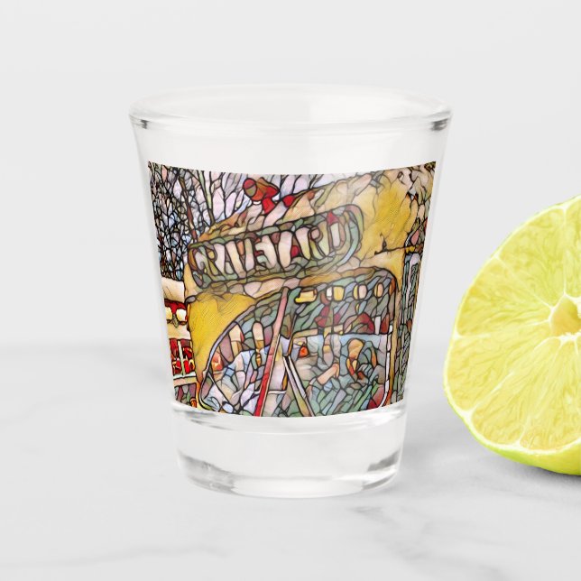 PCC Graveyard Stain Glass Shot glass (Front)