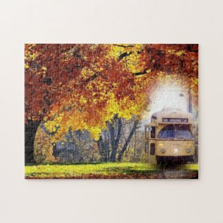 PCC Work Car in Woods 252 Piece Puzzle
