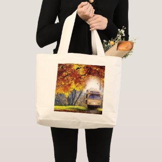 PCC Work Car in Woods Jumbo Tote Bag