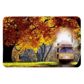 PCC Work Car in Woods Large Flexible Photo Magnet