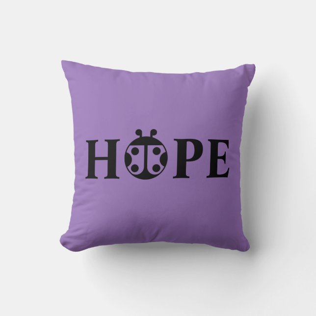 PCDH19 Alliance "Hope" Throw Pillow (Front)