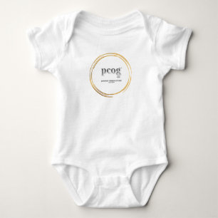 pcog baby bodysuit WHISPY GOLD CIR words+scripture