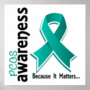 PCOS Awareness 5 Polycystic Ovarian Syndrome Poster