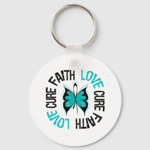 PCOS Faith Love Butterfly Keychain
