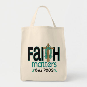 PCOS Faith Matters Cross 1 Tote Bag