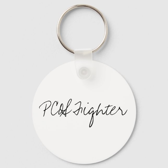 PCOS Fighter Keychain (Front)