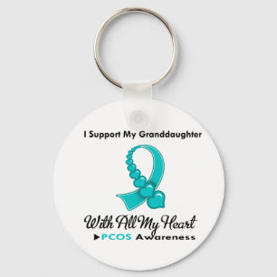 PCOS I Support My Granddaughter Keychain