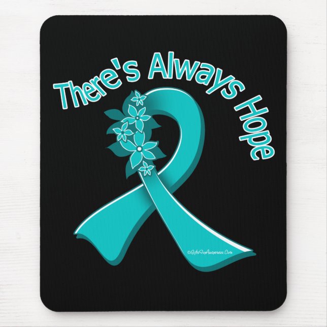 PCOS There's Always Hope Floral Mouse Pad (Front)