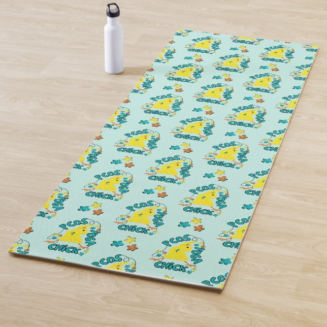 PCOS Yoga Chick Polycystic Ovary Syndrome Teal  Yoga Mat (In Situ)