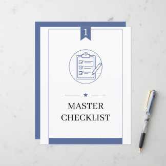 PCS Command Centre Binder Master Checklist