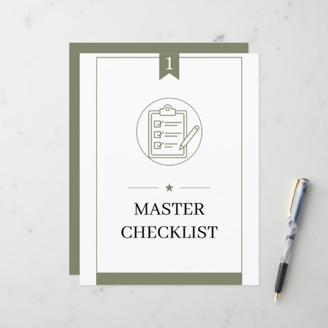 PCS Command Centre Binder Master Checklist (Front/Back In Situ)