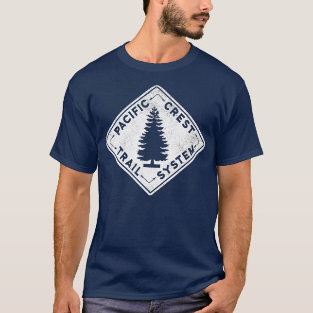 PCT Pacific Crest Trail System Hiker For Hiking T-Shirt (Front)