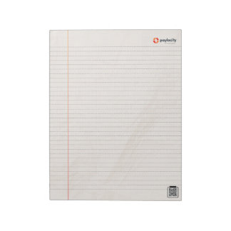 PCTY 8.5 X 11 Notepad