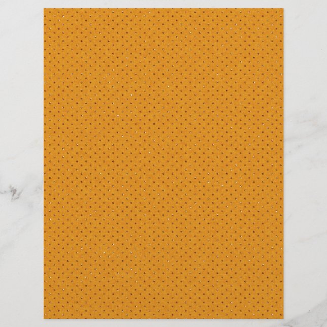 pd11 ORANGE GOLD GLITTER DOTS PATTERN BACKGROUNDS Flyer (Front)