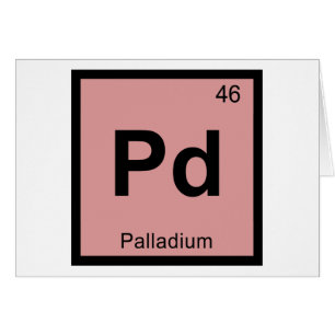 Pd - Palladium Chemistry Periodic Table Symbol