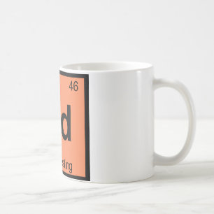 Pd - Podcasting Chemistry Periodic Table Symbol Coffee Mug