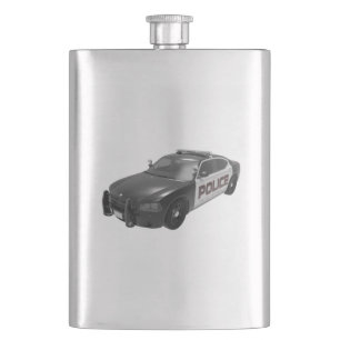 PD Police Academy Grad Graduates Car Hip Flask
