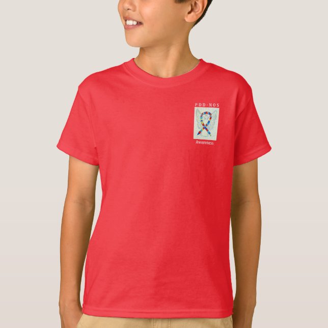 PDD-NOS Awareness Puzzle Ribbon Tee (Front)