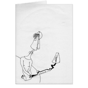 PDD Small Weak Drawings Desk Lamp Doodles card