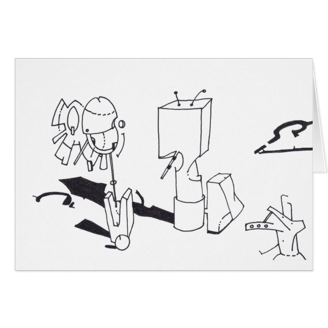PDD Small Weak Drawings Indefinable Things card (Front Horizontal)
