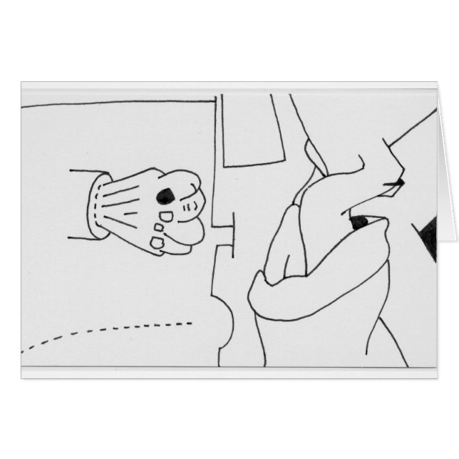 PDD Small Weak Drawings Sleepless Dreams card (Front Horizontal)