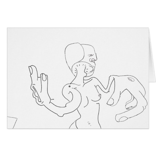 PDD Small Weak Drawings Surreal Character Doodles (Front Horizontal)