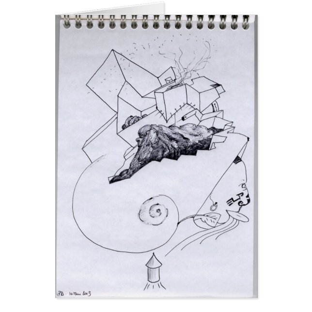 PDD Small Weak Drawings Surrealist Odd Card (Front)