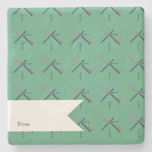 PDX Airport Carpet A Valued Rug Stone Coaster