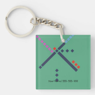 PDX Airport Carpet Keychain