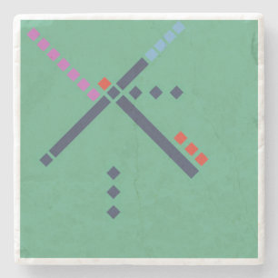 PDX Airport Carpet Stone Coaster