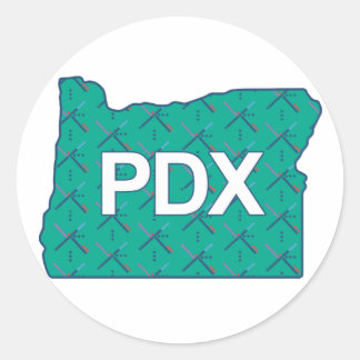 PDX Portland Airport Carpet Oregon Sticker