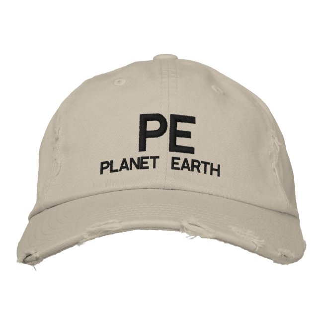 PE - Casquette de baseball Planète Terre (Devant)
