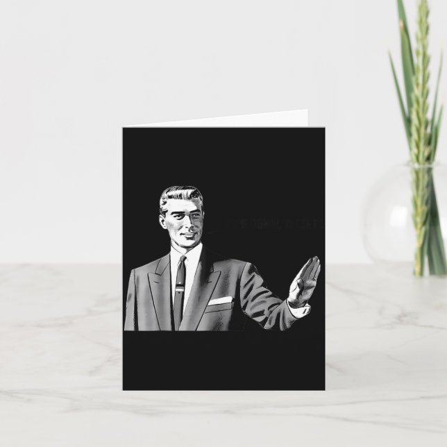 Pe Down Dip Funny Correction Guy Meme Funny Saying Card (Front)