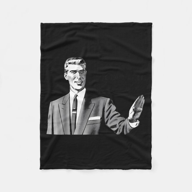 Pe Down Dip Funny Correction Guy Meme Funny Saying Fleece Blanket (Front)