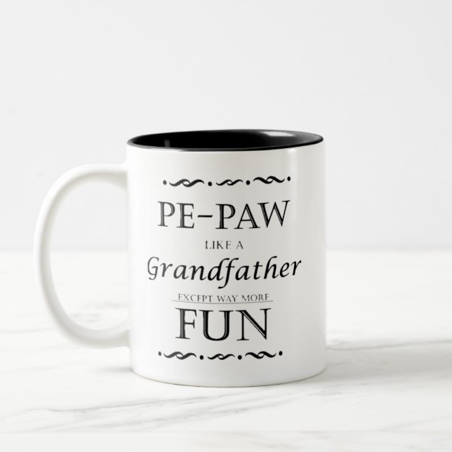 Pe-Paw Mug Like a Grandfather Except Way More Fun (Left)