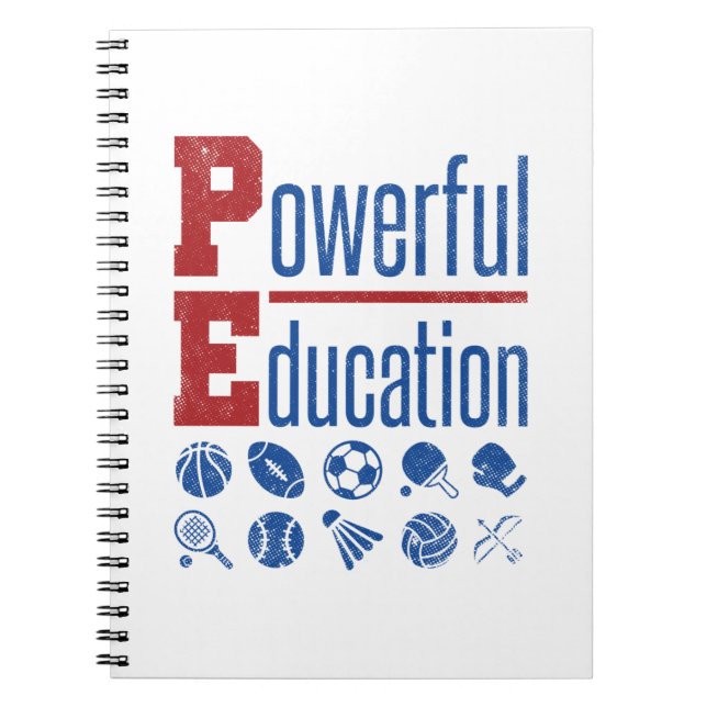 PE Powerful Education PE Teacher Notebook (Front)