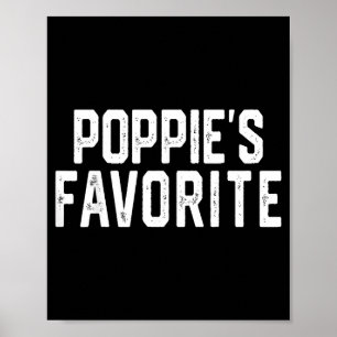 Pe’s Favorite Humor Fathers Day Grandparent Granhi Poster